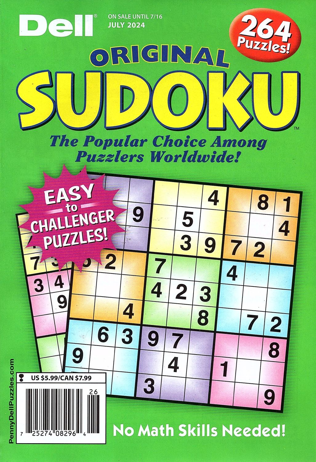 Dell Original Sudoku July 2024