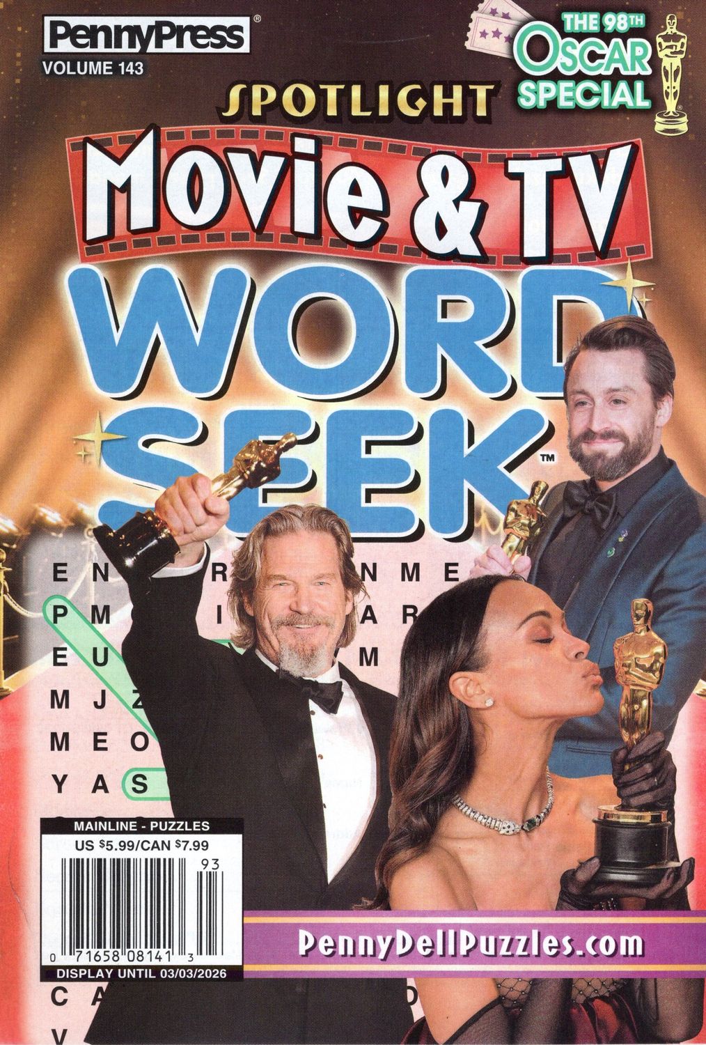 Spotlight Movie &amp; TV Word Seek March 2026 (143)