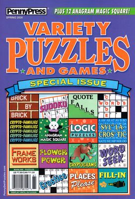 Penny Press Variety Puzzles  and Games Spring 2026 Special Issue