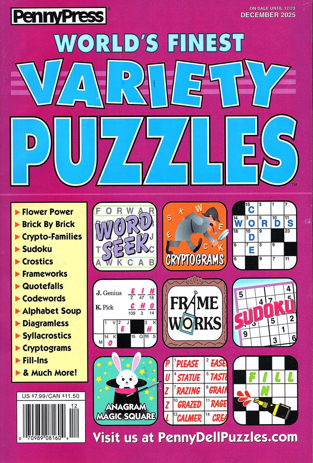World’s Finest Variety Puzzles December 2025