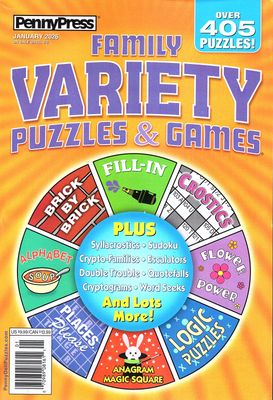 Family Variety Puzzles & Games Plus January 2026