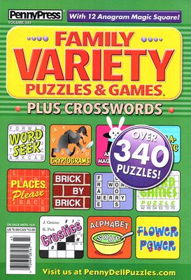 Family Variety Puzzles &amp; Games Plus Crosswords December 2025 (343)