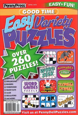 Good Time Easy Variety Puzzles April 2026