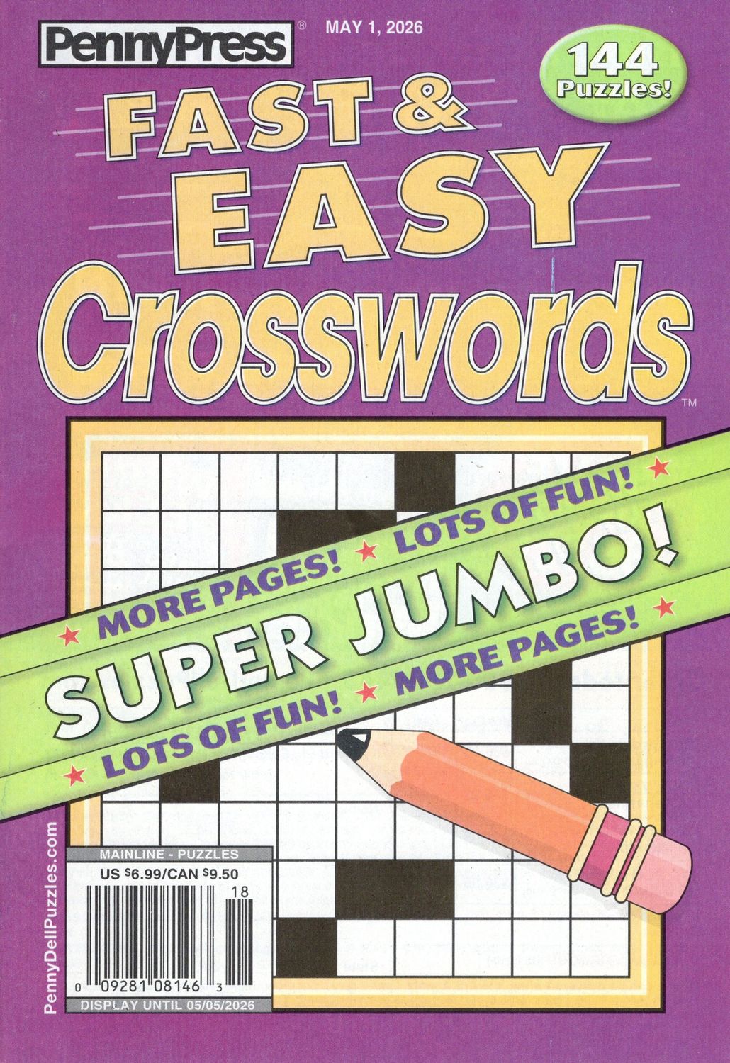 Fast &amp; Easy Crosswords May 2026