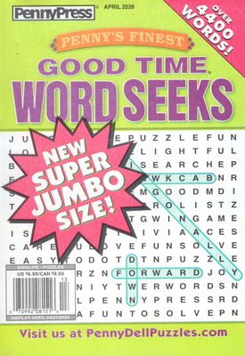 Penny’s Finest Good Time Word Seeks April 2026
