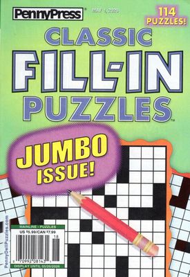 PennyPress Classic Fill-In Puzzles May 2026