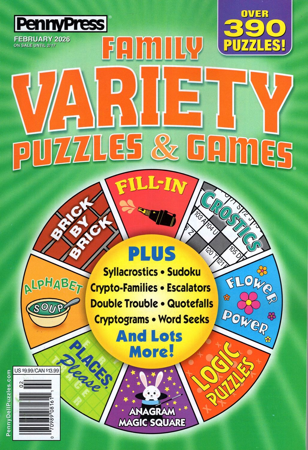 Family Variety Puzzles &amp; Games February 2026