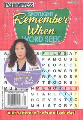 Spotlight Remember When Word Seek April 2026