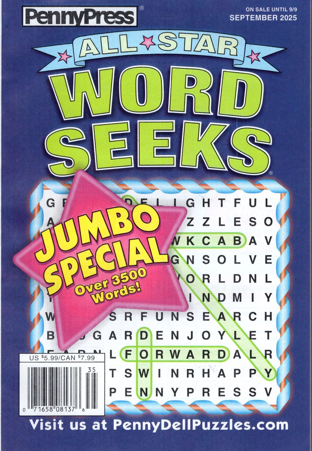 All Star Word Seeks Magazine September 2025