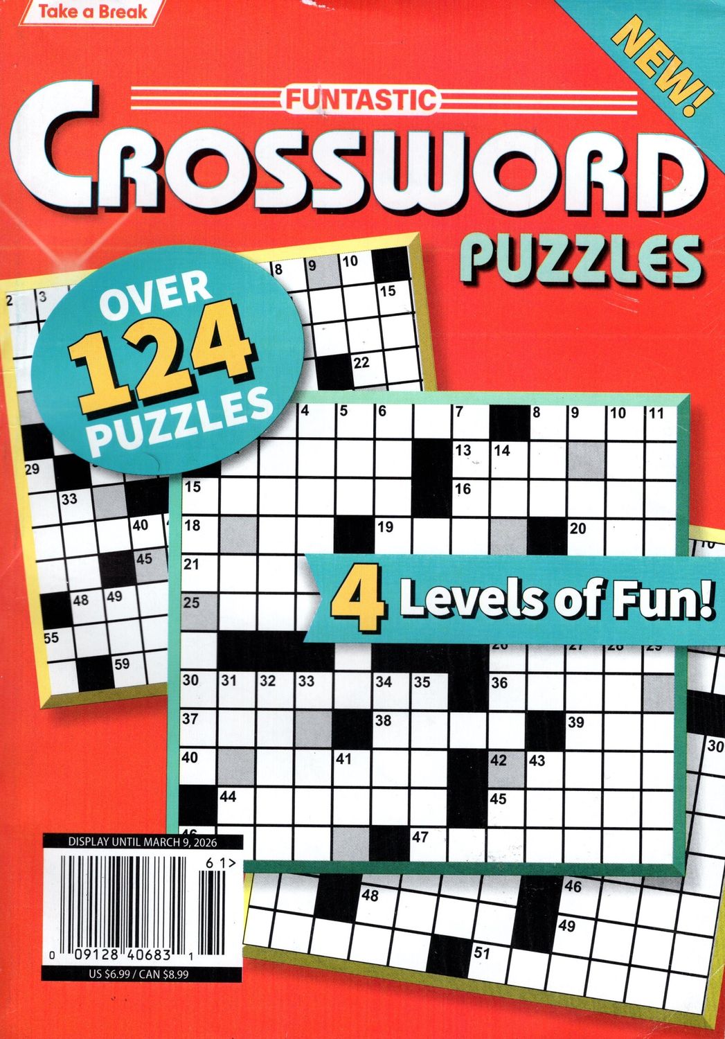 Take a Break - Funtastic Crossword Puzzles 124+ Puzzles-March 2026