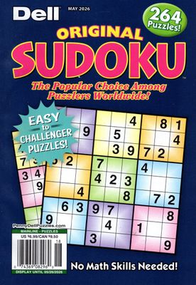 Dell Original Sudoku May 2026 - Puzzle Book Store