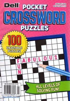 Dell Pocket Crossword Puzzles January 2026