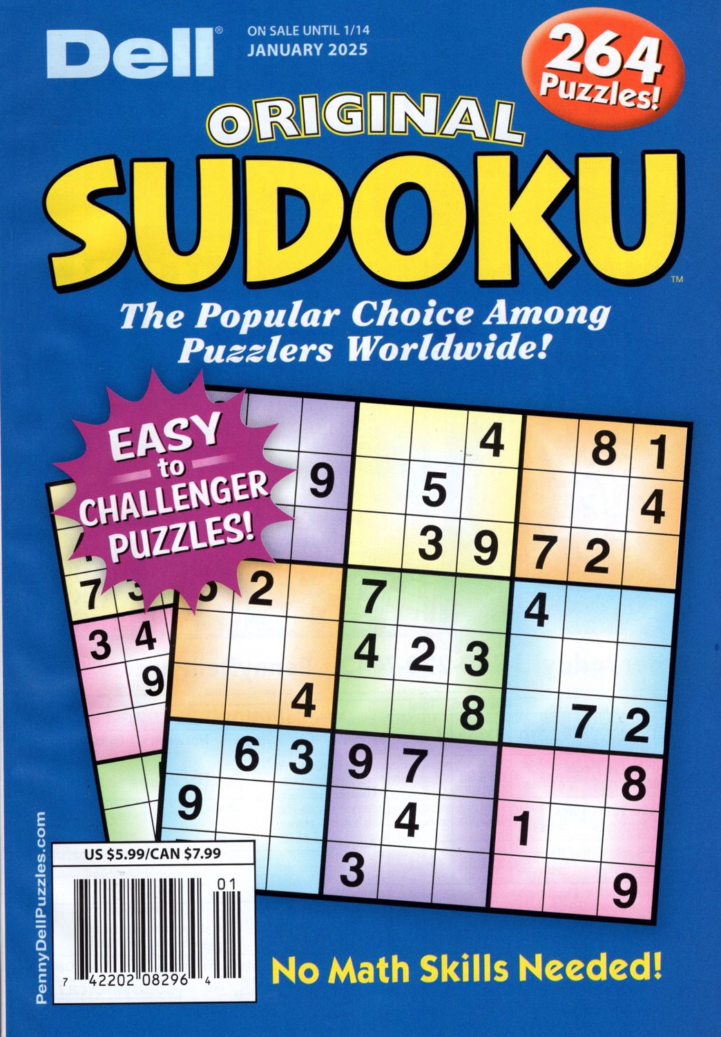 Dell Original Sudoku January 2025