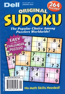 Dell Original Sudoku January 2025