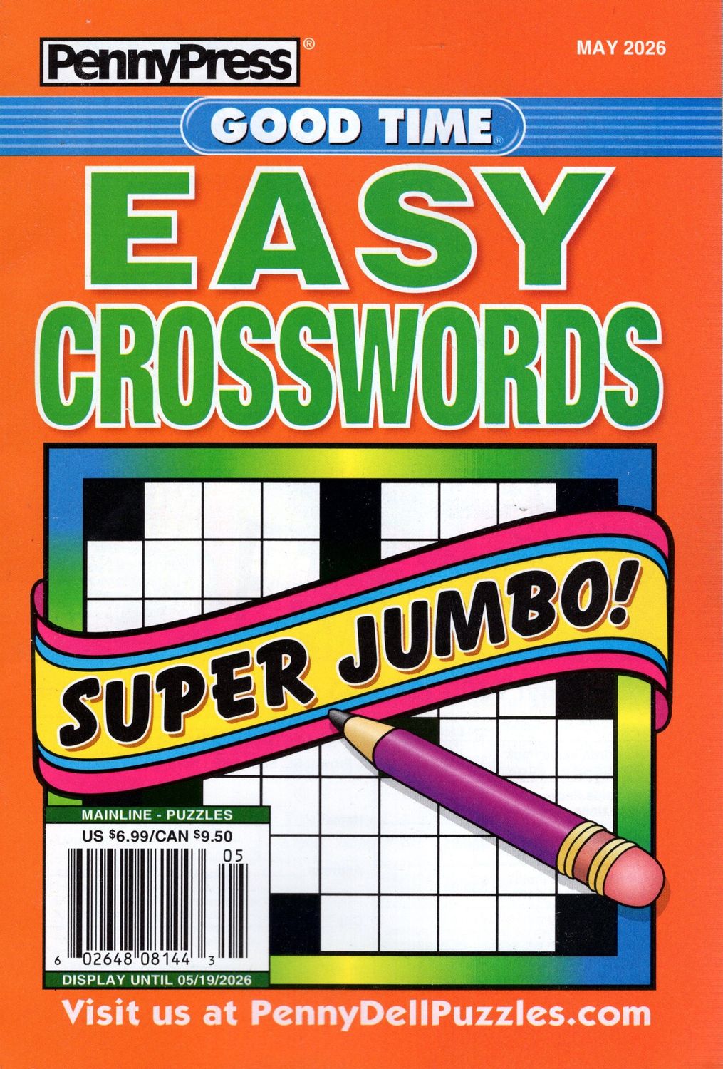 PennyPress Good Time EASY Crosswords May 2026