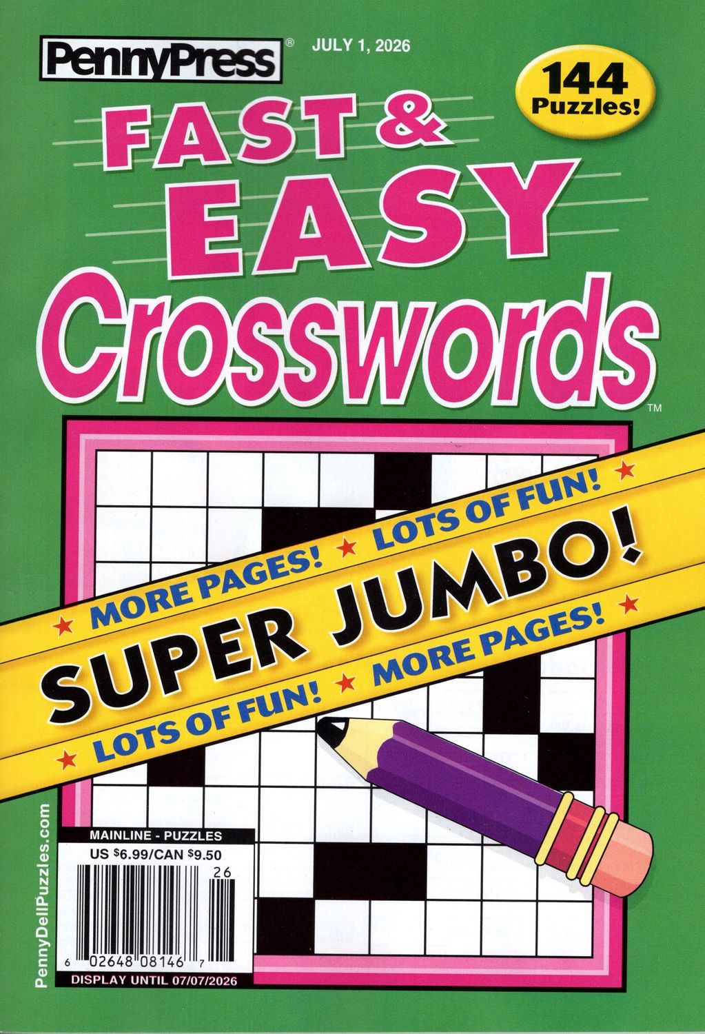 Fast &amp; Easy Crosswords July 2026