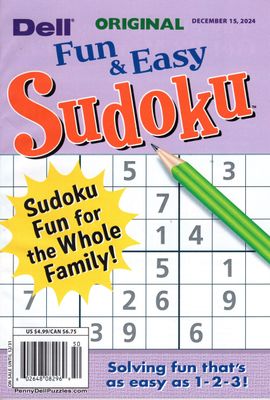 Dell Original Fun and Easy Sudoku December 2024