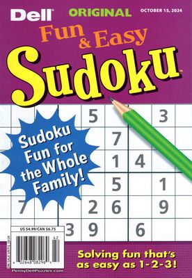 Dell Original Fun and Easy Sudoku October 2024