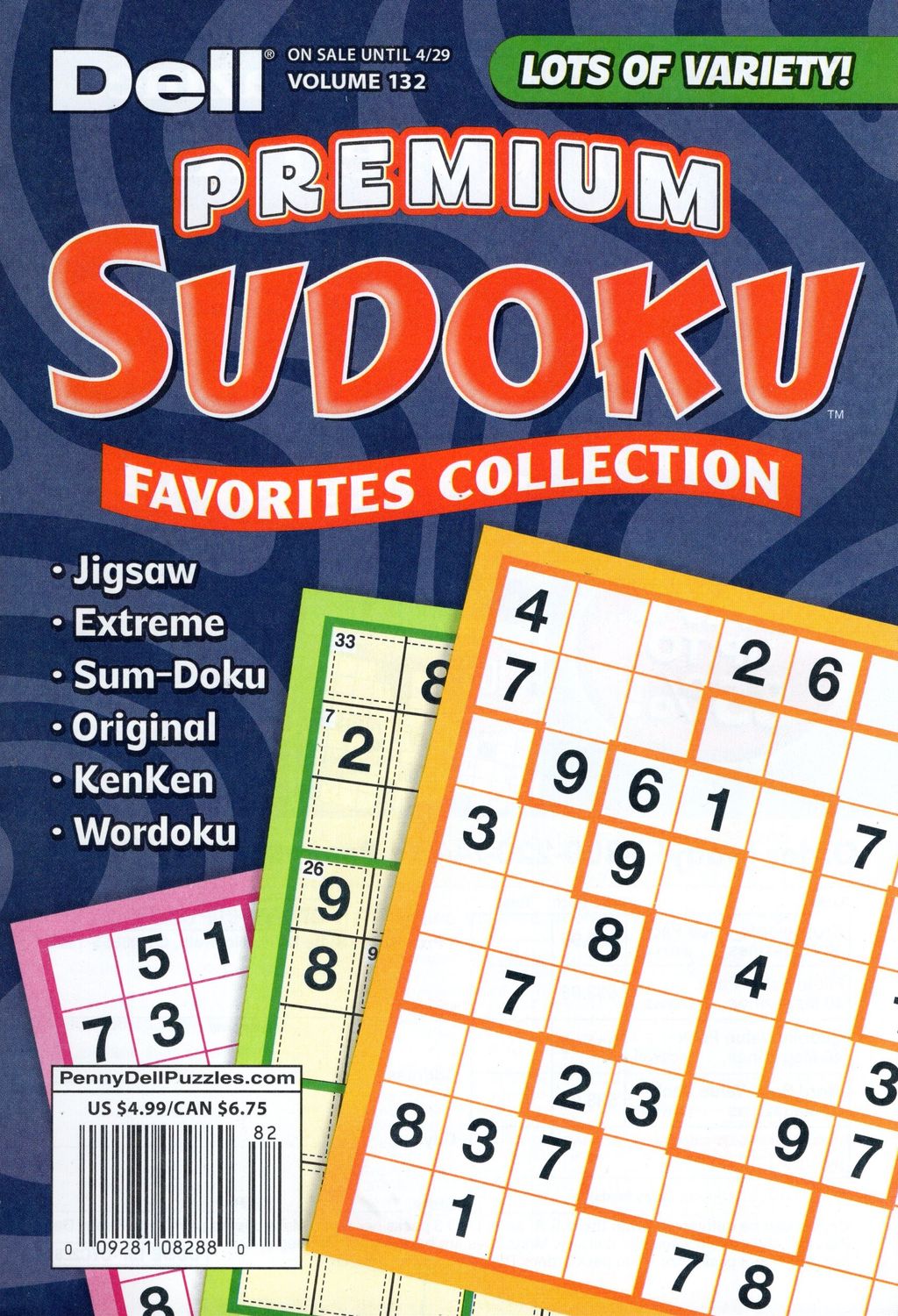 Premium Sudoku Favorites Collection #132 April 2025