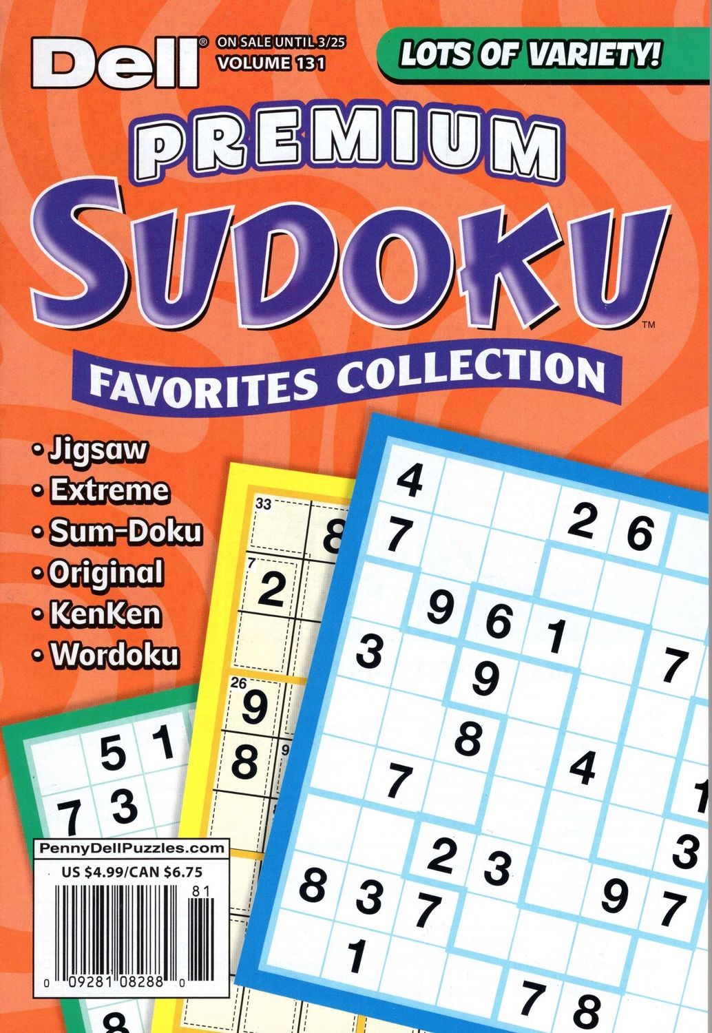 Premium Sudoku Favorites Collection #131 March 2025