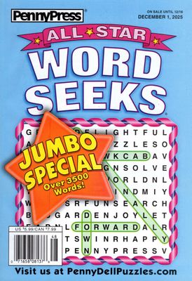 All Star Word Seeks Magazine December 2025