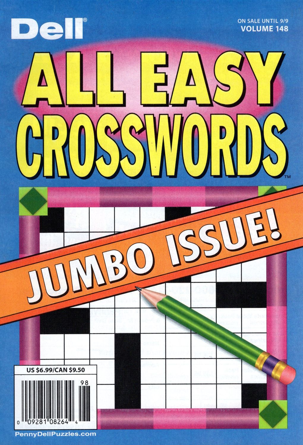 Dell All Easy Crosswords September 2025 Vol. 148