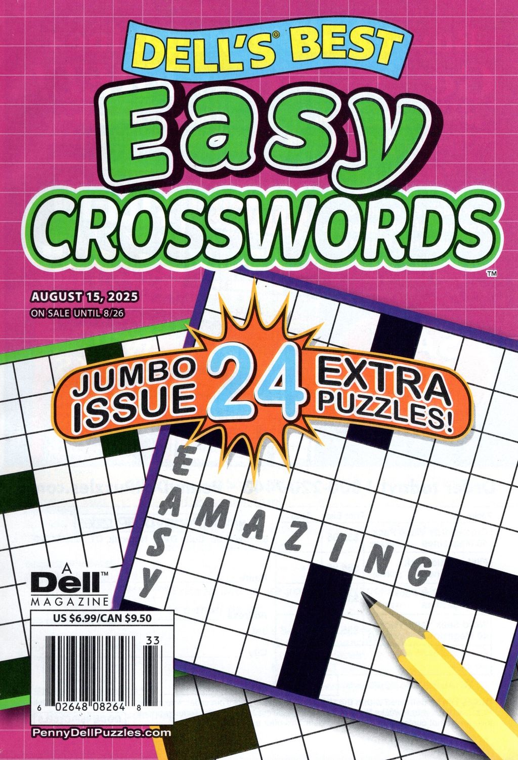 Dell’s Best Easy Crosswords August 2025
