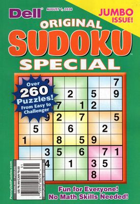Dell Original Sudoku Special August 2026