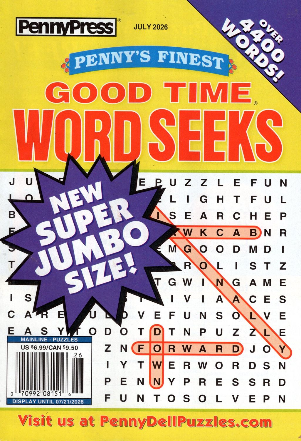 Penny’s Finest Good Time Word Seeks July 2026