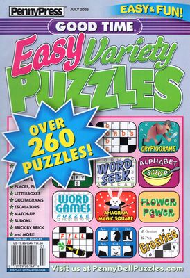 Good Time Easy Variety Puzzles July 2026