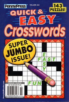 PennyPress Quick & Easy Crosswords August 2026 (222)
