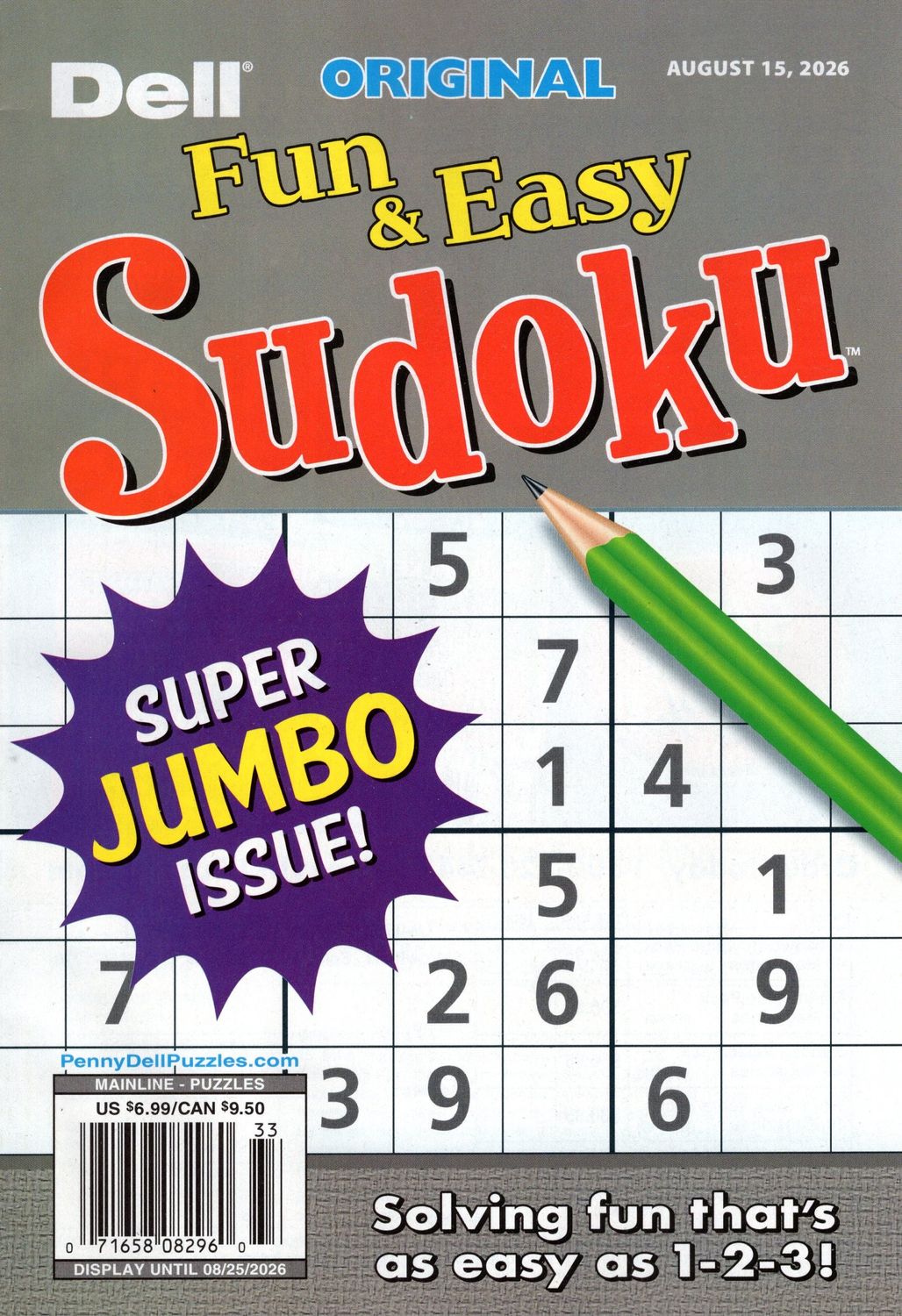 Dell Original Fun and Easy Sudoku August 2026
