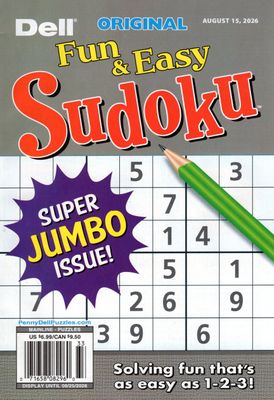 Dell Original Fun and Easy Sudoku August 2026