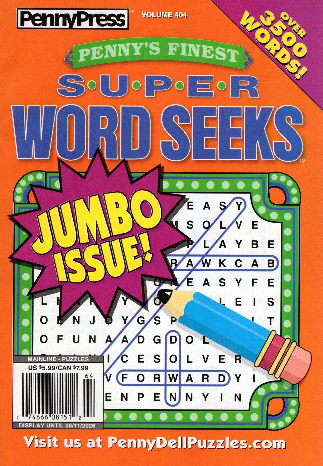 Penny’s Finest Super Word Seeks August 2026 (404)
