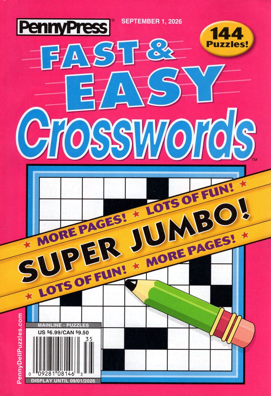 Fast &amp; Easy Crosswords September 2026