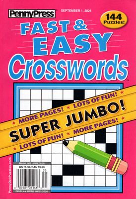 Fast &amp; Easy Crosswords September 2026