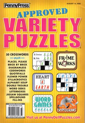 Approved Variety Puzzles August 2026