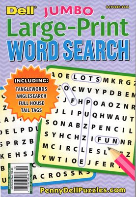Dell Jumbo Large-Print Word Search October 2026