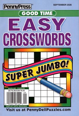 PennyPress Good Time EASY Crosswords September 2026