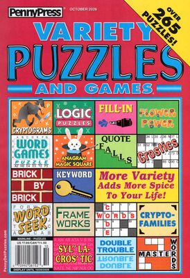 Penny Press Variety Puzzles  and Games October 2026