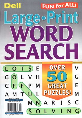 Dell Jumbo Large-Print Word Search Fall 2026