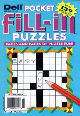 Dell Pocket Fill-In Puzzles January 2026