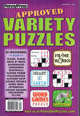 Approved Variety Puzzles October 2026