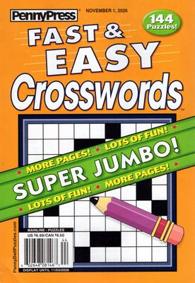 Fast &amp; Easy Crosswords November 2026