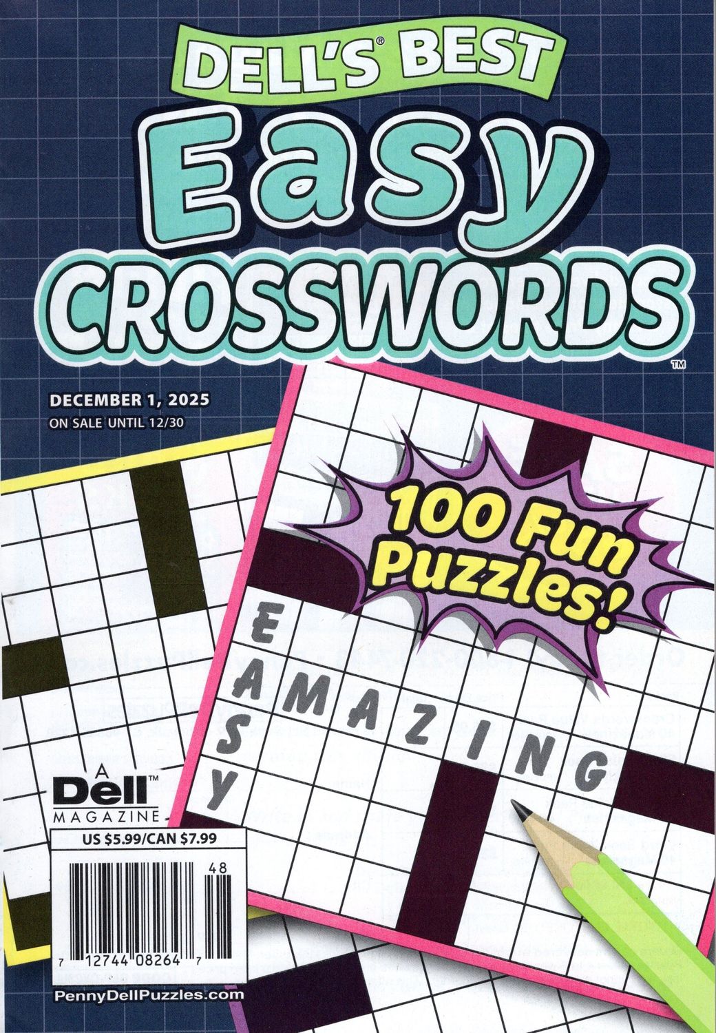 Dell’s Best Easy Crosswords December 2025