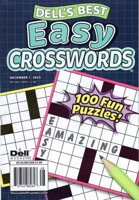 Dell’s Best Easy Crosswords December 2025