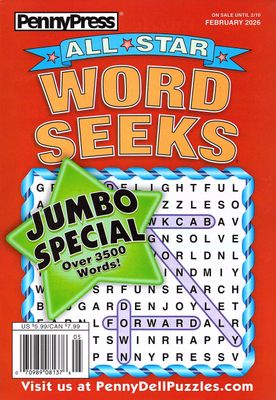 All Star Word Seeks Magazine February 2026
