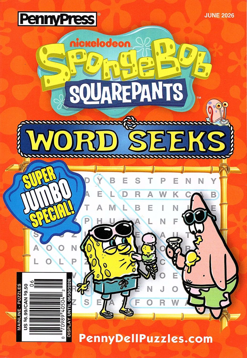 SpongeBob SquarePants Word Seeks June 2026