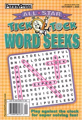 All-Star Tick Tock Word Seeks October 2025