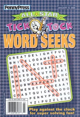 All-Star Tick Tock Word Seeks January 2026